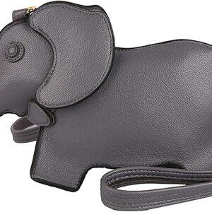 Women PU Leather Elephant Crossbody Bag Small Multipurpose Shoulder Purse